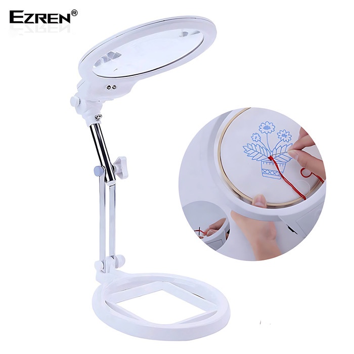 

Ezren Ez-0251 Kaca Pembesar Foldable Magnifier 2X 6X Led Lighting