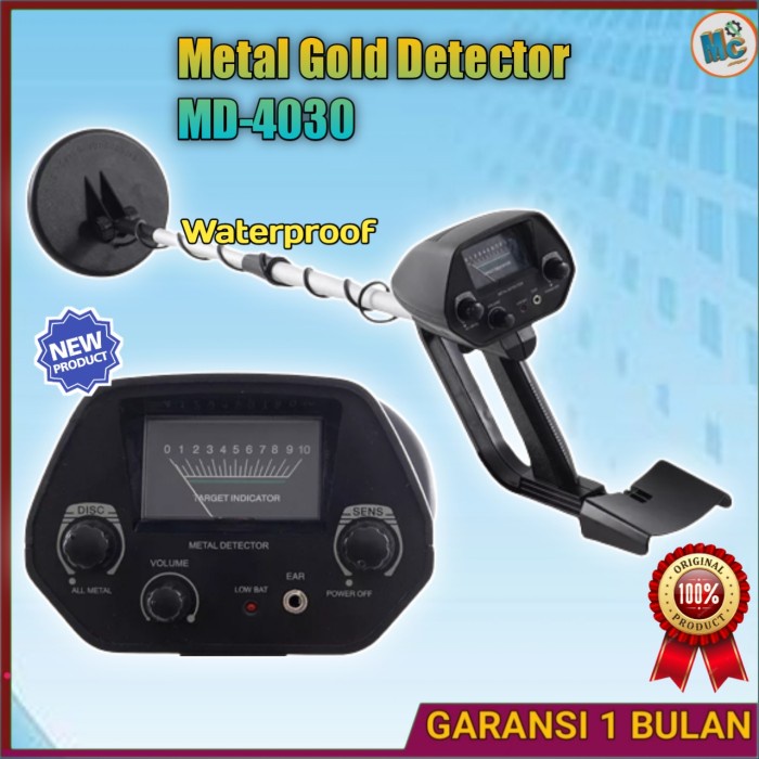 Metal Detector Emas Alat pendeteksi Logam Silver Gold Detector MD 4030