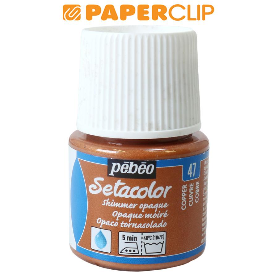 

CAT WARNA KAIN / PEBEO SETACOLOR SHIMMER OPAQUE FABRIC PAINT 45ML 295-047 COPPER