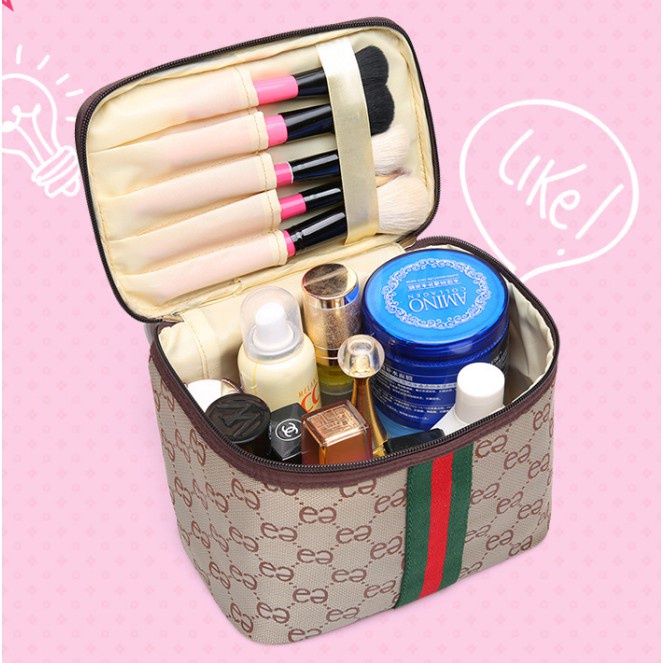 ⭐️𝐈𝐇𝐒 𝟏𝟖𝟎 𝐋𝐚𝐦𝐩𝐮𝐧𝐠⭐️Tas Kosmetik Make Up Bag Travel Cosmetic Case Korea Multi Pouch Organizer