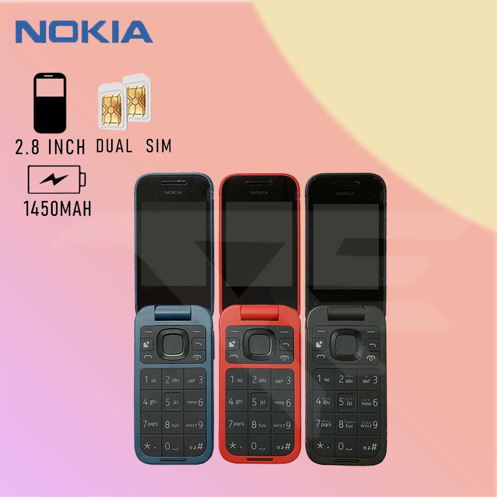 NOKIA 2660 FLIP Phone 2G DUAL SIM GARANSI HP JADUL NOKIA JADUL LIPAT