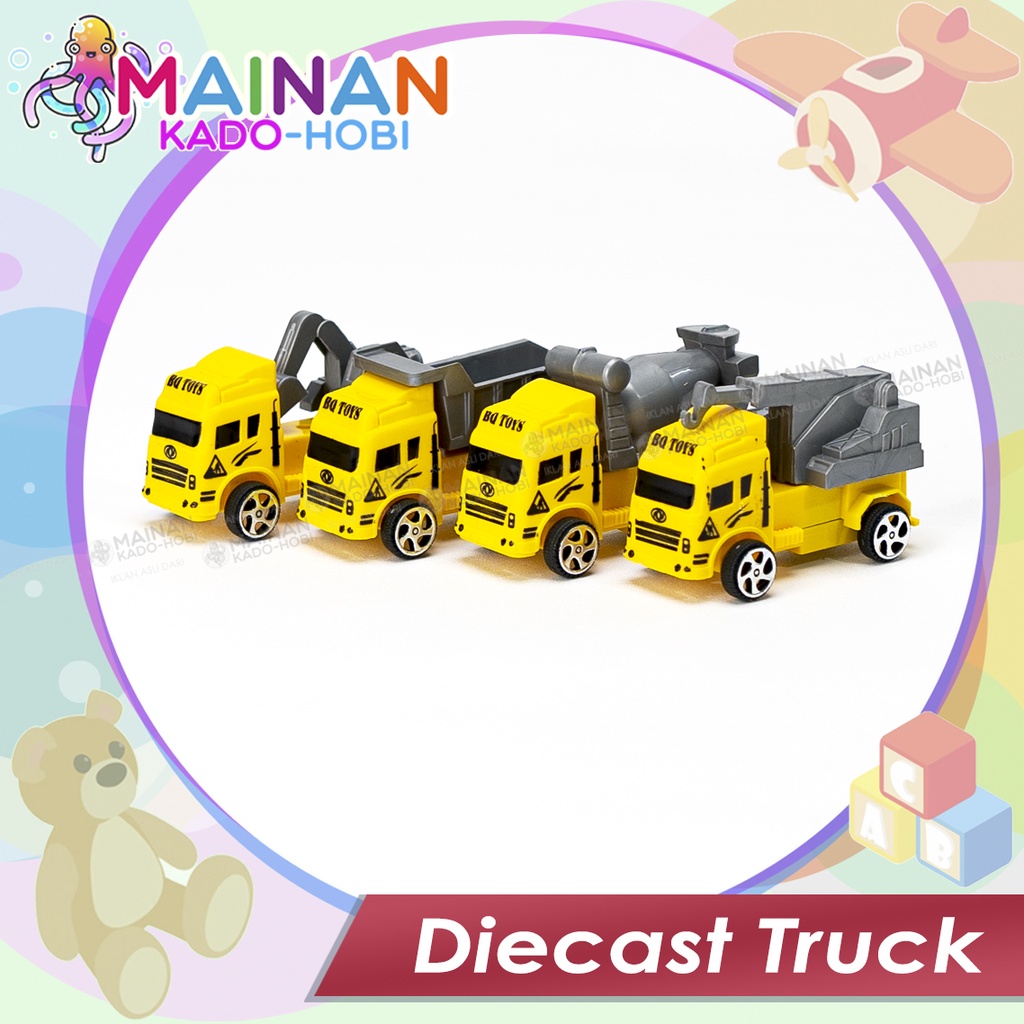 SOUVENIR KADO MAINAN MINIATUR DIECAST CAR MOBIL TRUK KONSTRUKSI