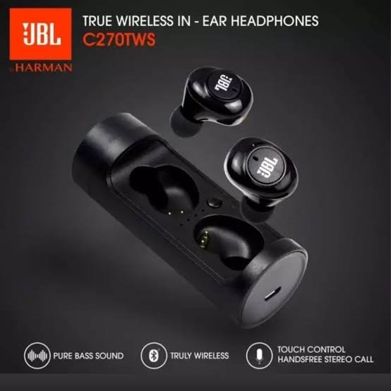 ini Original JBL C270 C-270 TWS True Wireless Stereo Twins Mini Bluetooth Headset Handsfree