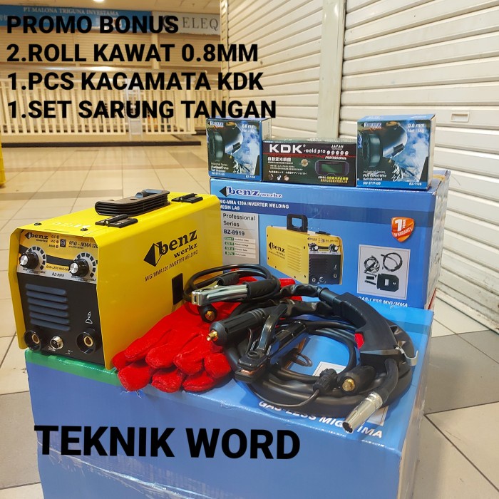 Mesin Las Redbo Mig 120T /Mesin Las Tanpa Gas Co2