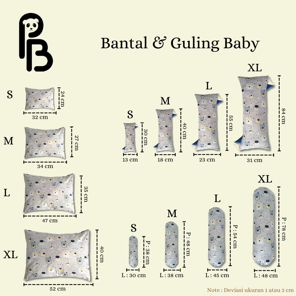 Precious Baby | Guling Bayi Classic Premium | Microfiber Impor | Bisa Pilih Motif | Baby Pillows | Guling Baby | Baby Bolster | Guling Anak | Guling Kids | Guling Precious Baby