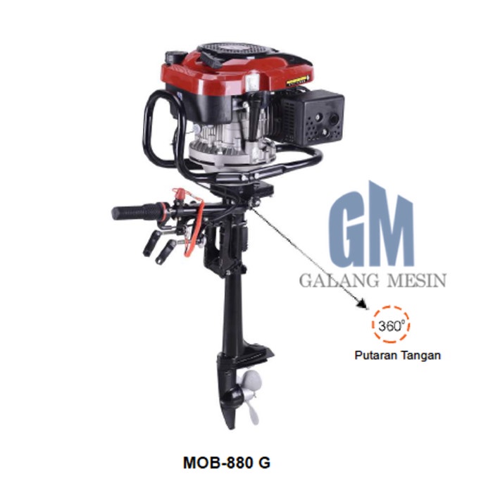 Open DS] MESIN TEMPEL OUTBOARD MOTOR 7,5 PK 4 TAK SPEEDBOAT MATSUMOTO MOB-880 G