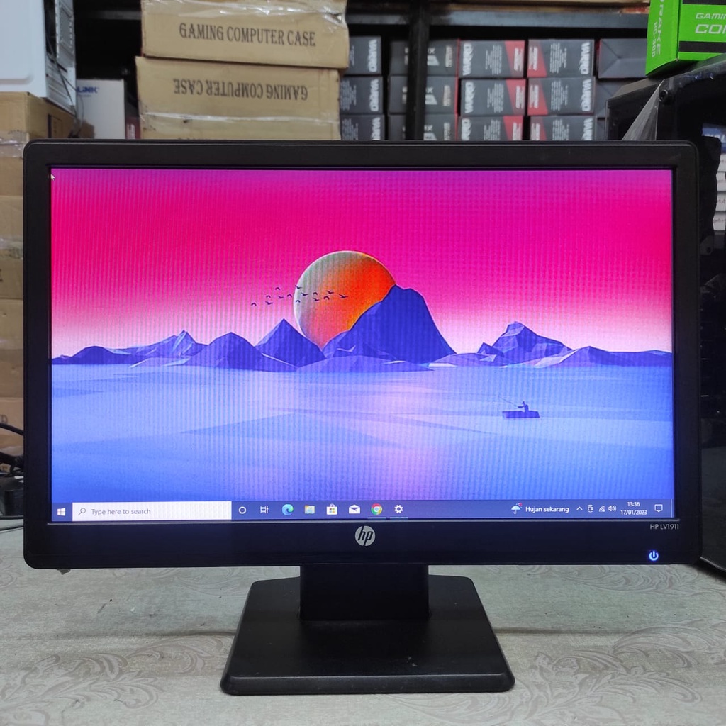 Monitor 19 inch Wide LED Second Mulus bergaransi