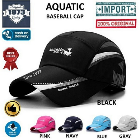 COD Topi fashion dewasa pria dan wanita AQUATIC SPORT-bahan parasut anti air-cocok untuk ber olahrag