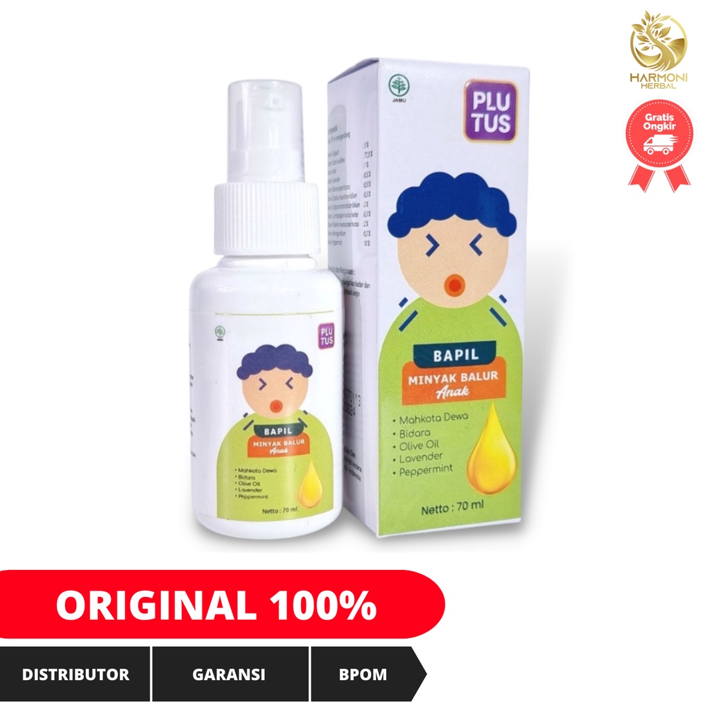 Minyak Balur Anak Untuk Batuk Pilek Plutus Bapil Aman BPOM 70ml