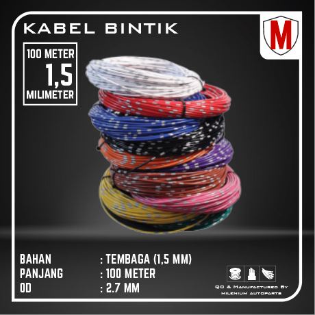 KABEL BINTIK AVS 1.5MM x 100M KABEL BODY / KABEL OTOMOTIF MOBIL MOTOR