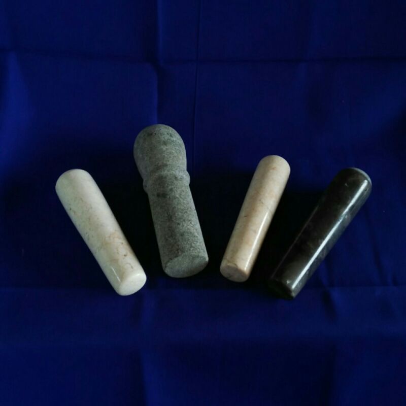 Alu lumpang marmer Tumbukan obat Uleg ulekan Marble Stone