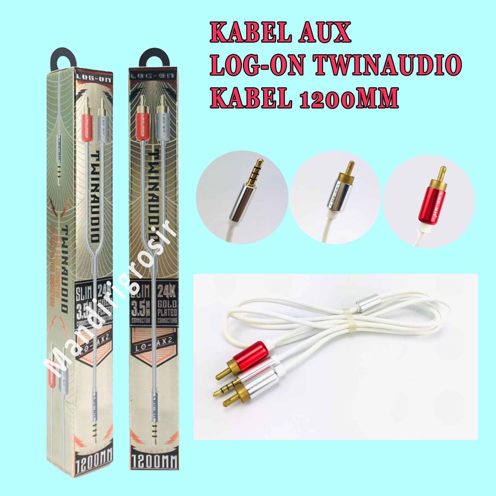 Log-on* Twin Audio* Kabel AUX* Kabel 1200mm