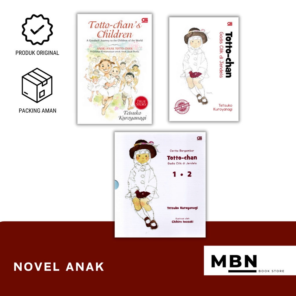 Buku TOTTO CHAN Ver SOFT/HARDCOVER/BOXSET ori