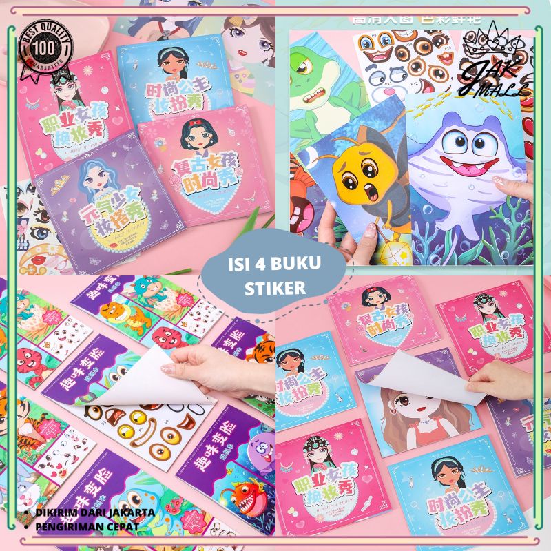 

Buku Stiker Anak /Reusable Sticker/ Sticker Activity Book Stikerbook Mainan Edukasi Anak JM