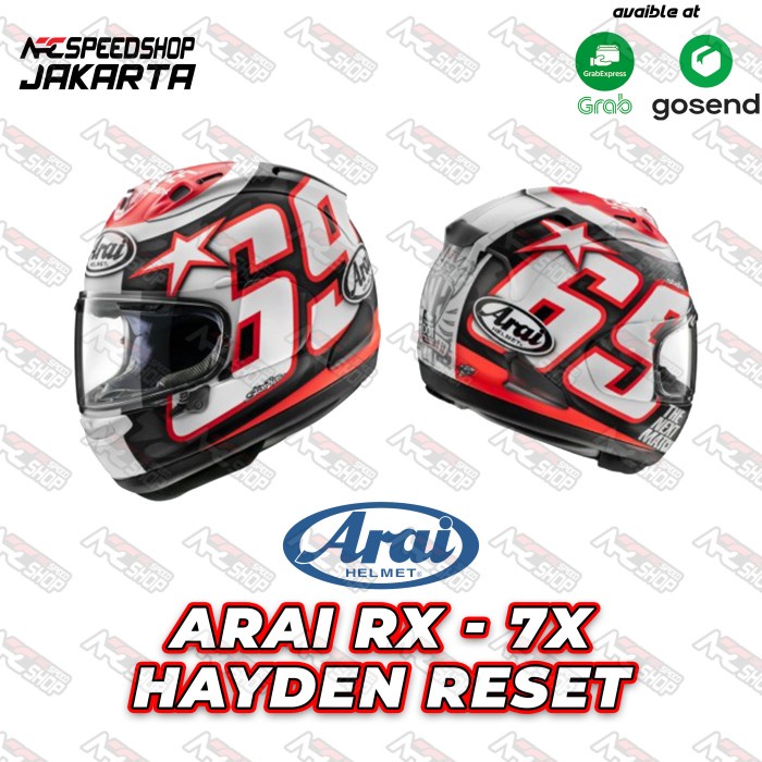 Helm Arai Rx7X Full Face Nicky Hayden Reset - Helm Arai Sni #Original