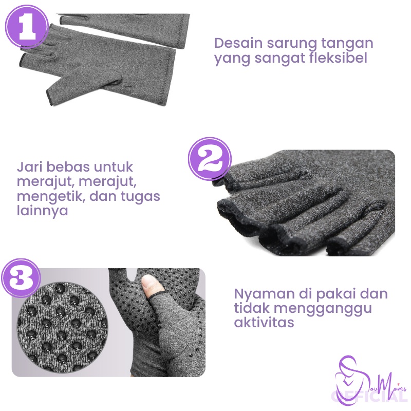 Sarung Kaos Tangan Serba Guna Gloves Glove Kaos Pelindung Motor Sepeda Gowes Mancing Olahraga Fitness Fitnes Gym Panjang Setengah Jari Kain Penghangat Dingin Alat Kesehatan Sendi Rematik Saraf Wanita Cewek  Premium Tebal Kuat