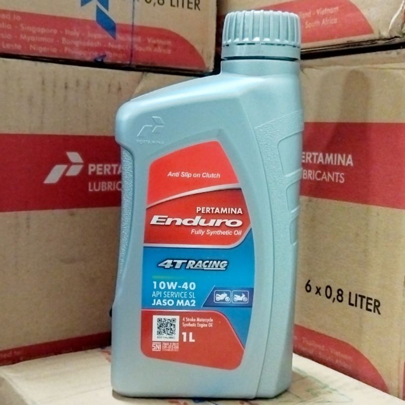 OLI MESIN MOTOR PERTAMINA ENDURO RACING 10W-40 1 LITER