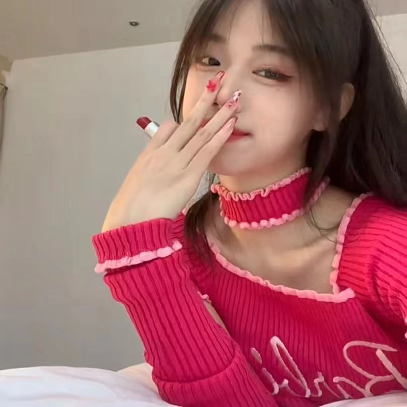 Keren!!! [Bordir Keinginan Murni] Hot Girl Slim Short High Waist Short Sleeve INS Super Hot Net Red Show White Top Dress