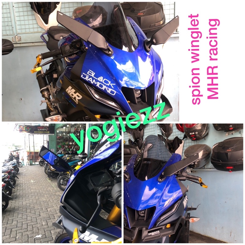 spion winglet yamaha r25 r15 nmax xmax lexi aerox cbr gsx cbr250 cbr 150 ninja RR zx25 ninja n250 fi