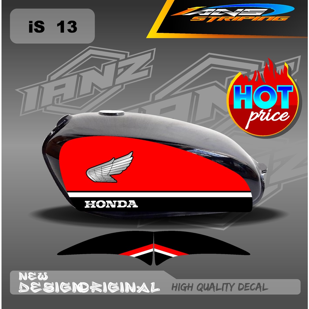 STIKER CUTOM STRIPING CB 100 STANDART / STIKER CB 100 HOLOGRAM DAN NON HOLOGRAM  IS13