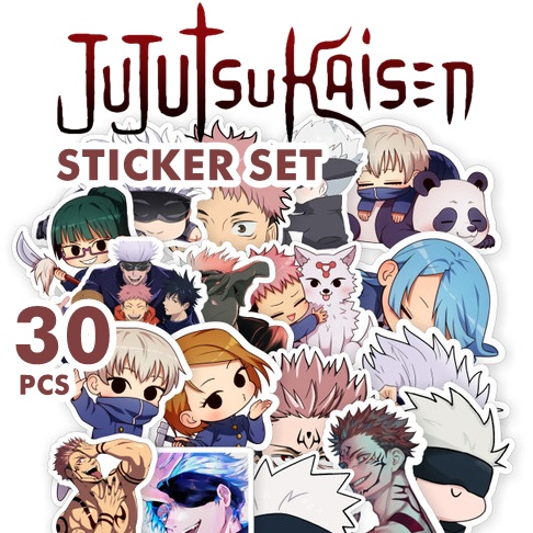 

Stiker Jujutsu Kaisen stickers Suitcase laptop Anime Sticker Set