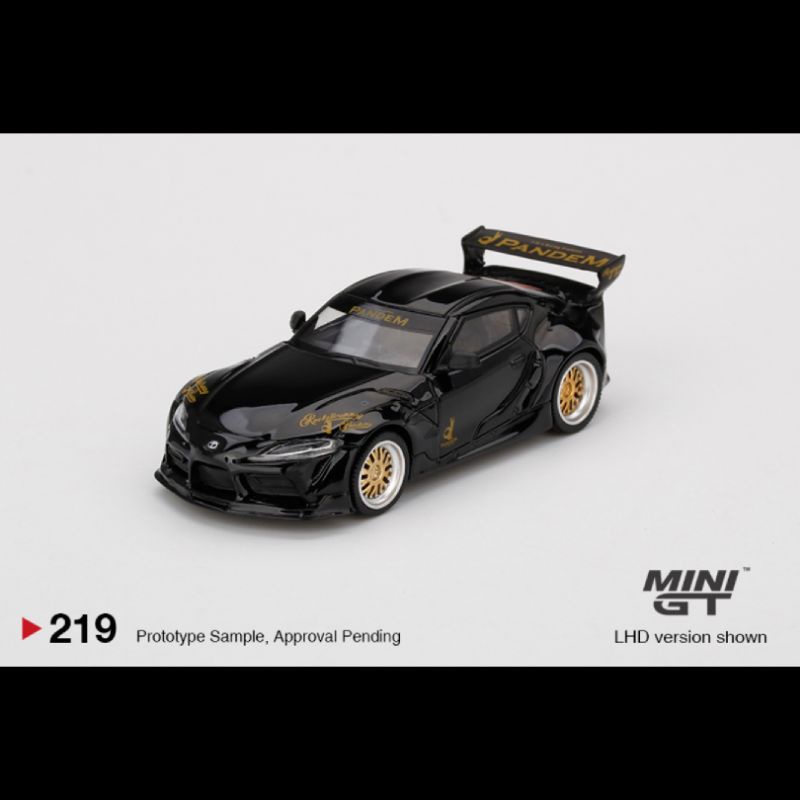 Minigt 1/64 Diecast Pandem Toyota GR Supra Hitam Alloy