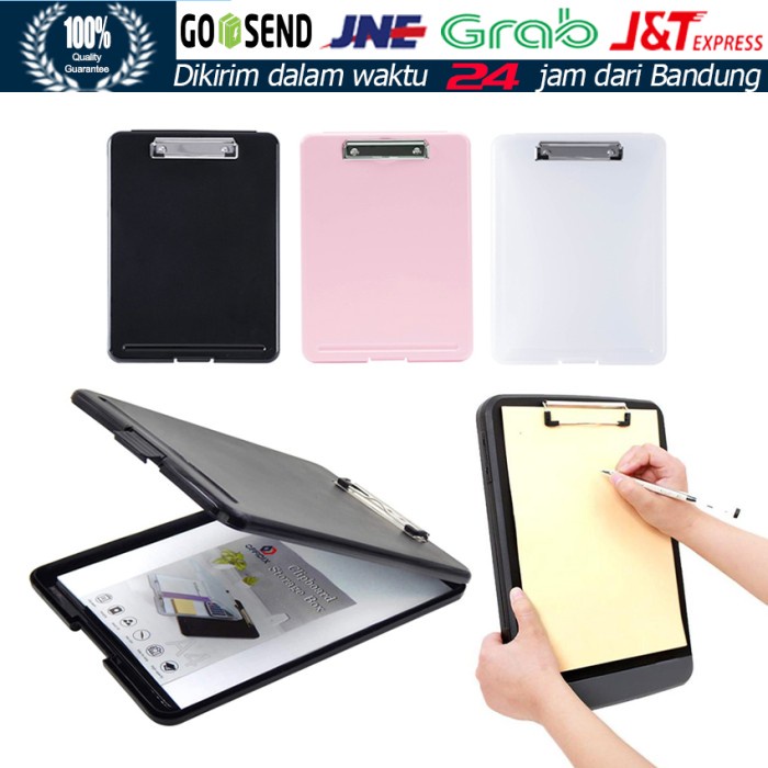 

Paja 2In1 Clipboard Storage Case A4 File Box Document Folders Papan Ujian