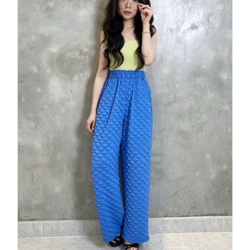 BEFAST - ZRX CELANA PANJANG WANITA ZAHRA / BUBBLE CLOUD KULOT PANT BANGKOK / Kulot Import Best Seller / Celana Kulot Panjang HW Terbaru / Pakaian Casual Wanita / OOTD ALA Style Wanita Korean / Kulot Polos Pinggang Karet / Fashion kekinian Remaja Wanita