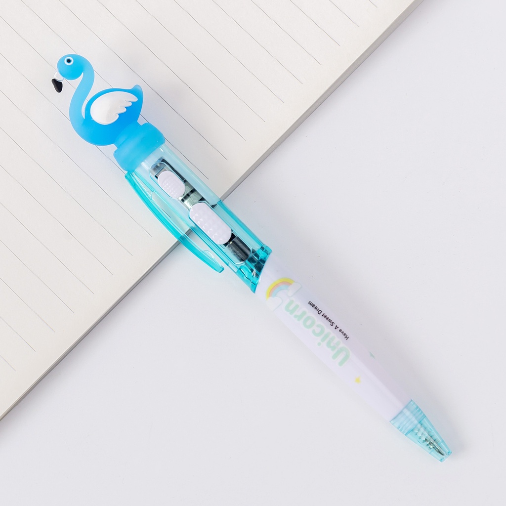 Pulpen / Pena Berlampu dengan Karakter Lucu dan Imut buat Sekolah - JT0016