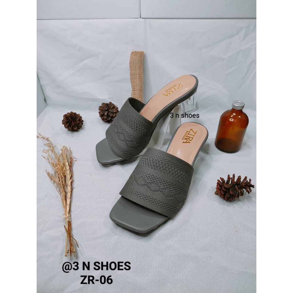 Sendal Heels Rajut Hak Kaca 5cm Terbaru Sandal buat Kondangan Wanita Kekinian  Hills Prempuan Sandal Real Pictt Sandal Pesta Sandal Cewek Dewasa ZR  06