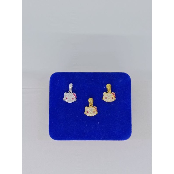 liontin anak variasi model mata putih/perak asli silver 925 lapis emas/perhiasan anak fashion terbaru