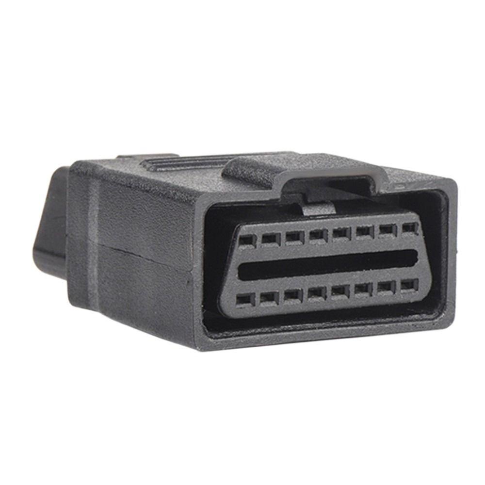 Lanfy Steker Diagnostik Mobil Truk Mengemudi Komputer 12V 24V OBD Socket Mengurangi Rontok Auto Scanner OBD II Konektor OBD2 Extension Cord Male to Female Colokan Ekstensi