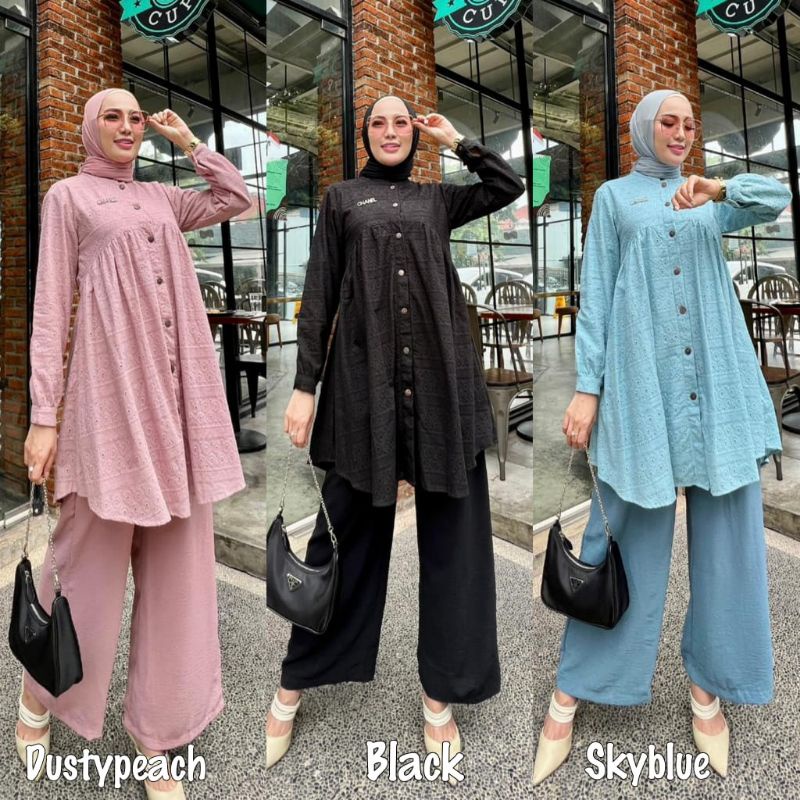 ILANA SET by ori GLAMZ GLZ tunik + celana