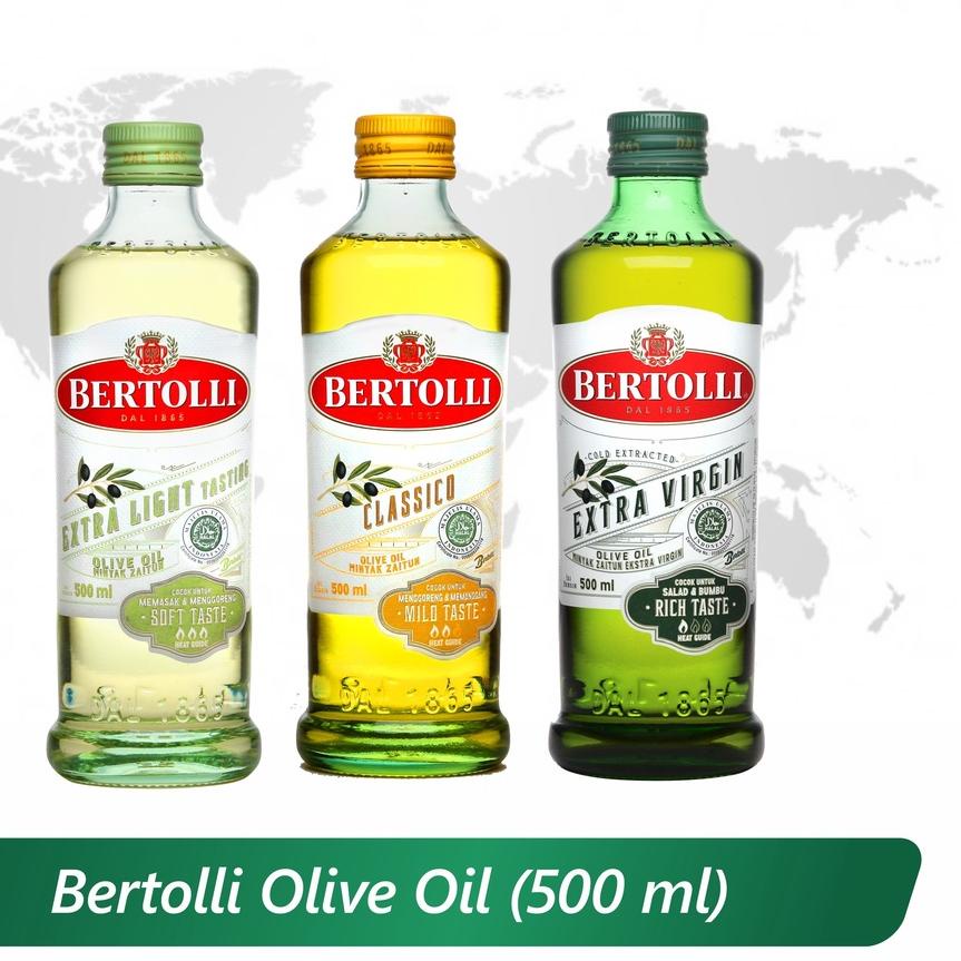 

❅ BERTOLLI Minyak Zaitun OLIVE OIL EXTRA VIRGIN / EXTRA LIGHT / CLASSICO Olive Oil 500ml ☉