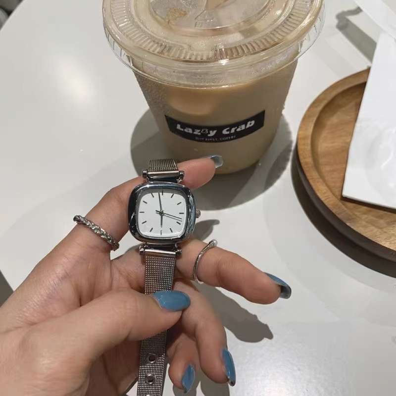 Jam Tangan Wanita rantai pasir Stainless Steel Anti karat Ulzzang