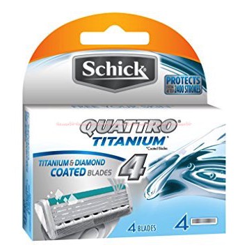 Refill Schick Quattro Titanium Freestyle Isi Ulang Pisau Cukur Shick Titanium Isi 4pcs