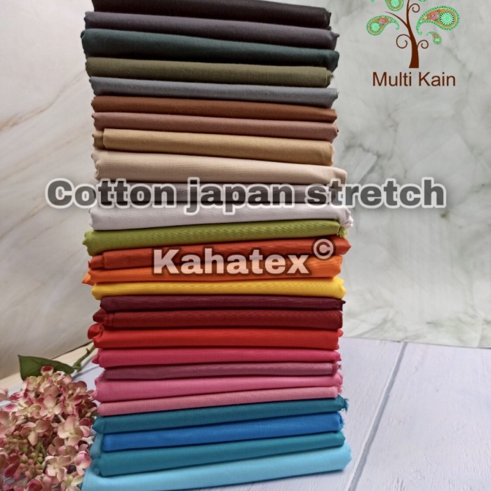 Kain Multi Kain Katun Cotton Stretch Spandex Stret Kahatex Murah Eceran