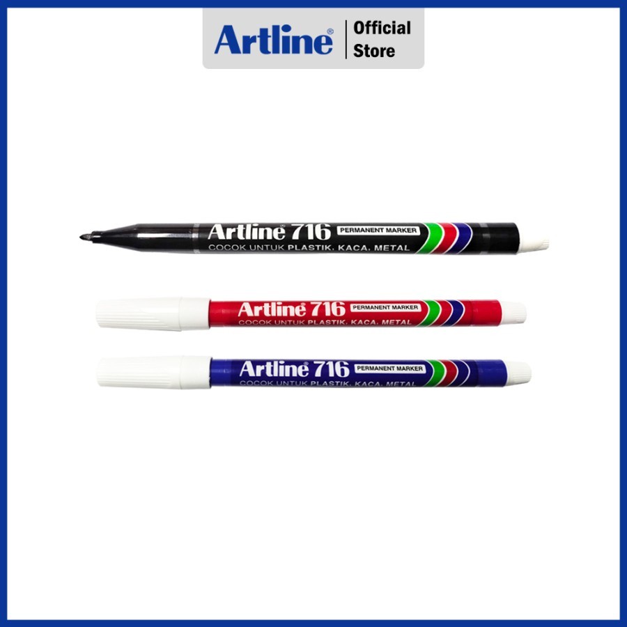 SPIDOL ARTLINE PERMANENT MARKER EK-716 Hitam