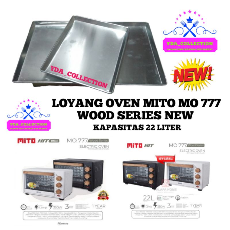 Loyang Mito Oven Listrik Mo 777 350W HIT 22L Electric MO777 Wood Series / Loyang Oven Listrik