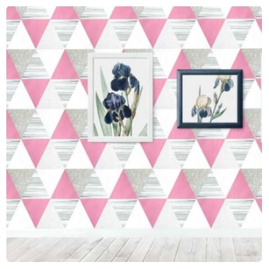 Wallpaper Dinding Segitiga Pink - Wallpaper Dinding Kamar Tidur