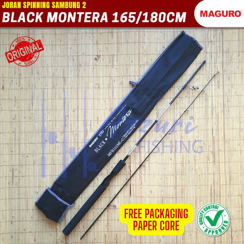 Joran Maguro BLACK MONTERA 165/180CM - JORAN GALAPUNG/ JORAN EMPANG / JORAN SPINNING / JORAN HARIAN 