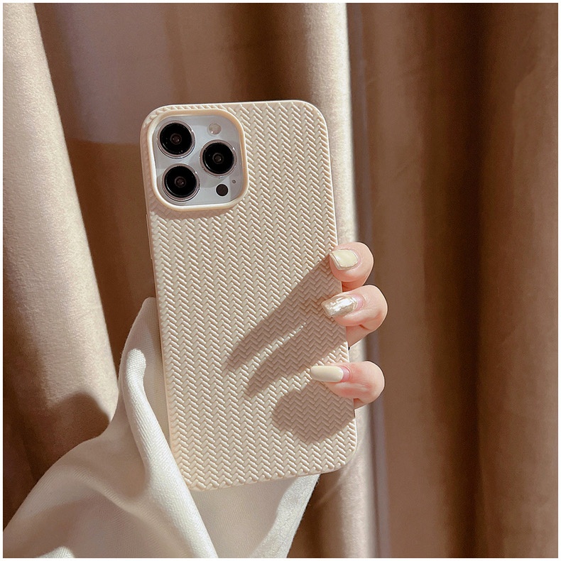 [TPC] Soft Case TPU Matte Motif Bentuk Anyaman 3D FULL COVER IPHONE 7 8 PLUS X XS MAX XR 11 12 13 14 PRO MAX Bumper Case HP IPHONE - IP068