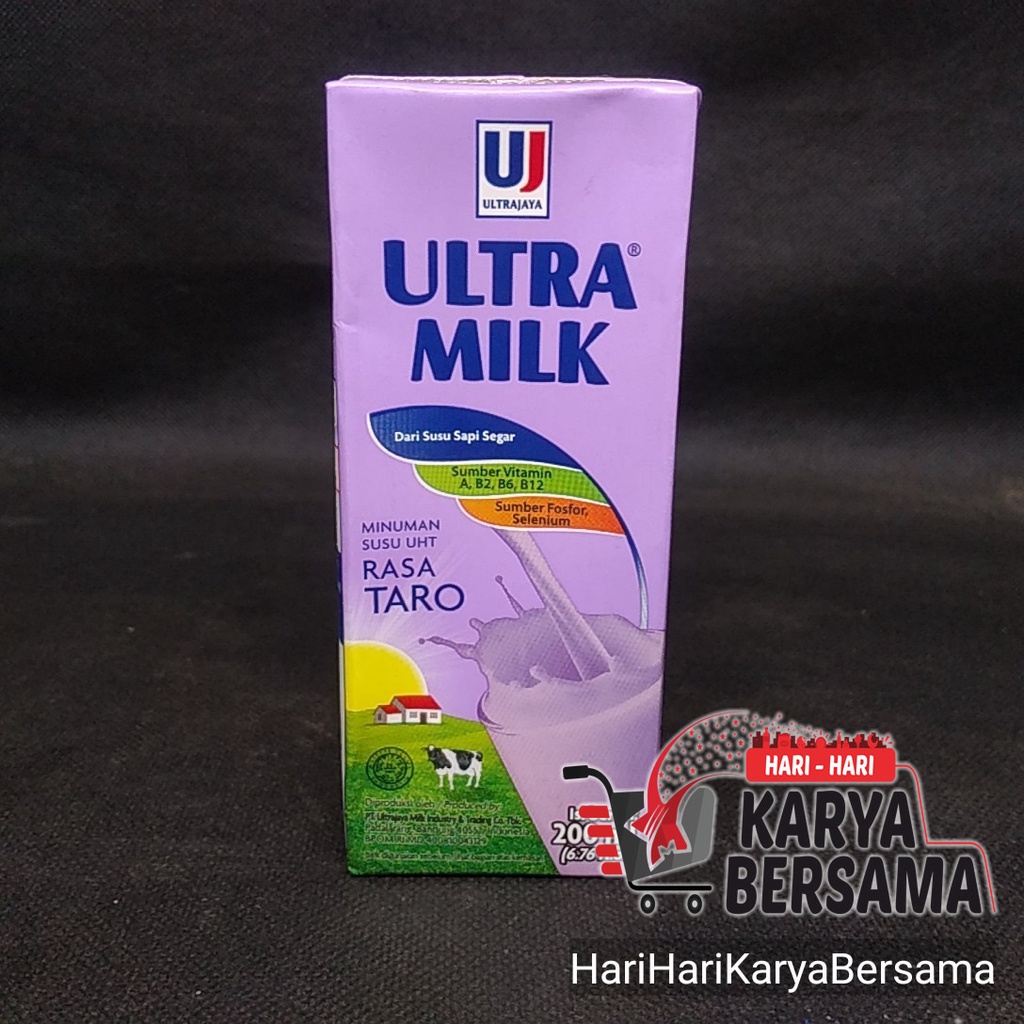 

SUSU CAIR ULTRA MILK TARO UHT 200ML