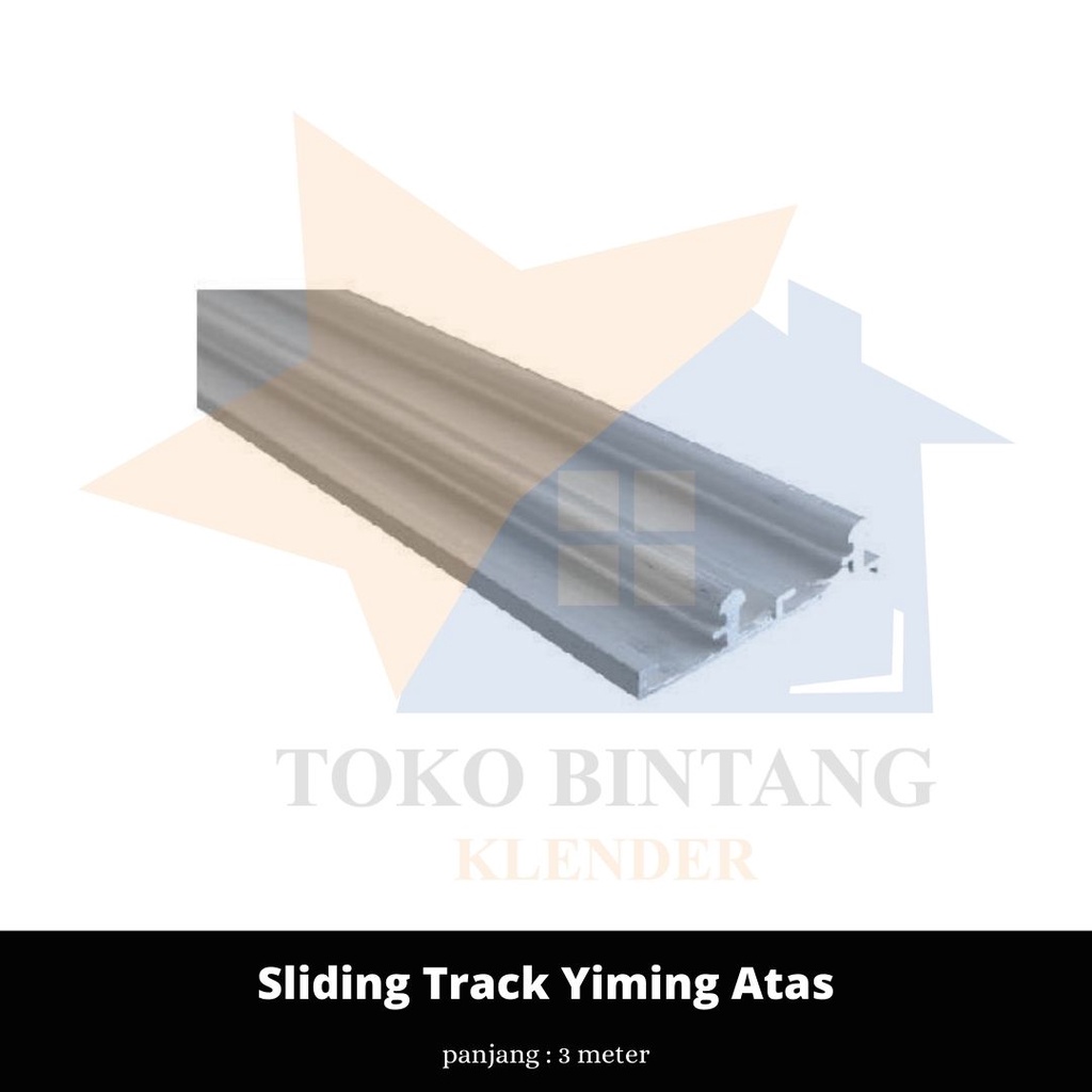 Rel Pintu Lemari Sliding Track Yiming Atas 3 Meter