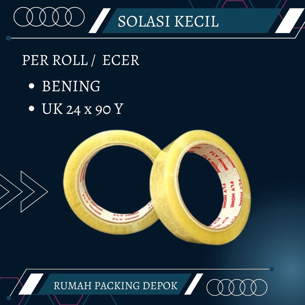 

Lakban/ solasi 24mm x 90y (satuan)
