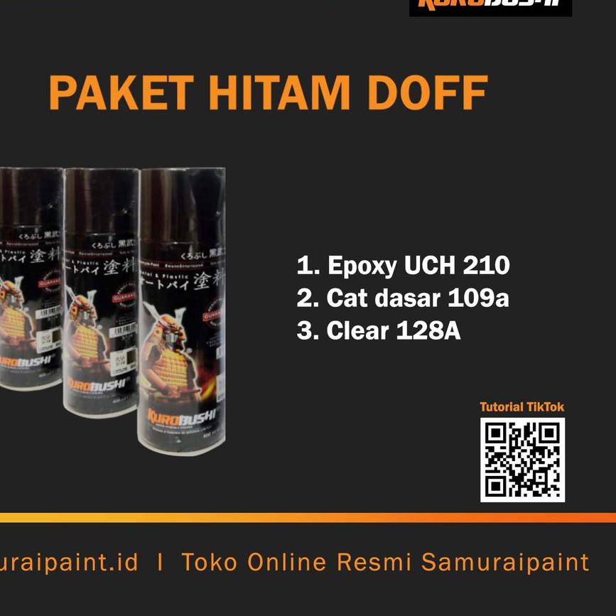 ♕ Paket Hitam Doff, Samuraipaint, Cat Semprot ❈