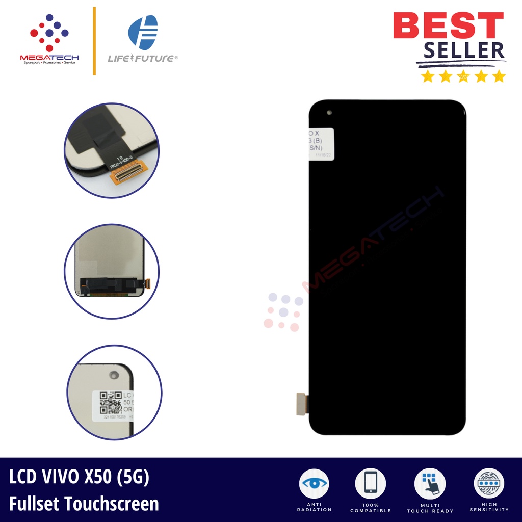 LCD Vivo X50 (5G) Fullset Touchscreen - ORI