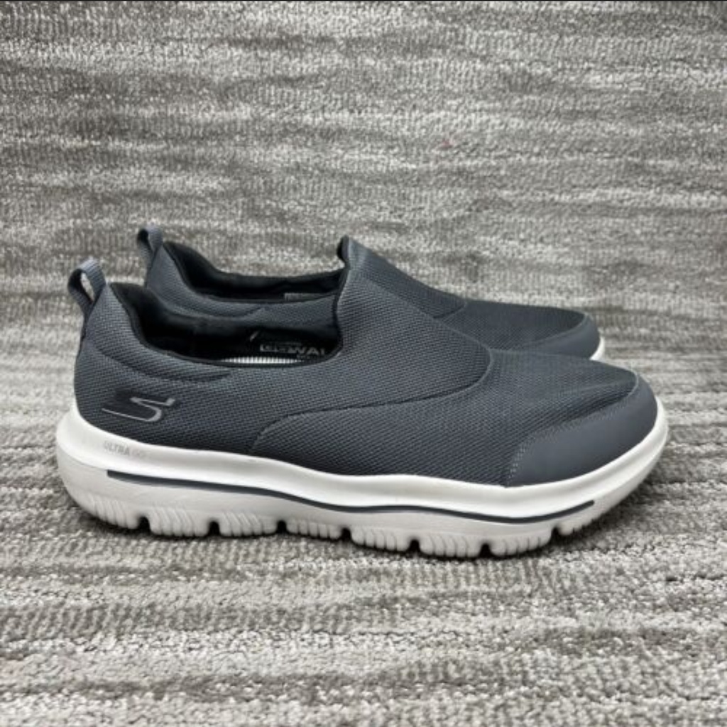 Skechers Go Walk Evolution Ultra Rapids Grey 54730 CCBK Sepatu Original BNIB