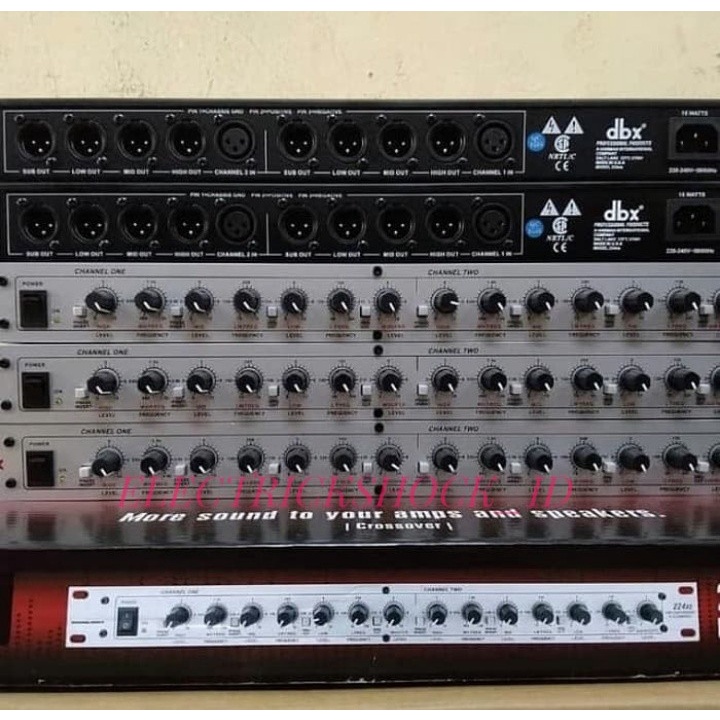 Crossover Aktif DBX 224 XS / DBX 224XS plus subwoofer output