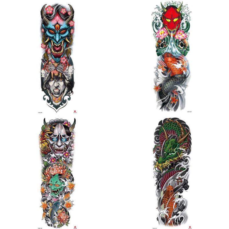 Tatto Temporary Tatto Sticker Tato sementara - Full Lengan